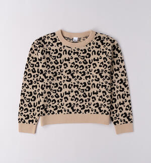 Maglione leopardato ragazza