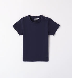 Boys' cotton T-shirt BLUE