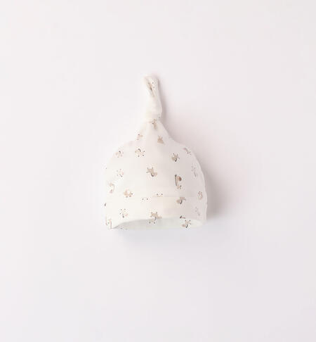 Cappellino neonato modello unisex PANNA