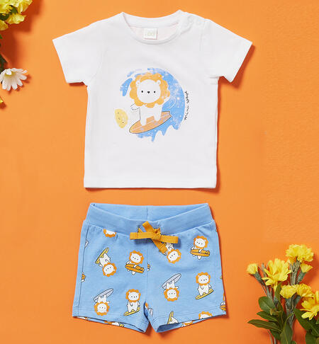 Boys' summer outfit WHITE