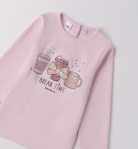 Maglietta bambina con stampa LT.ROSE-2716