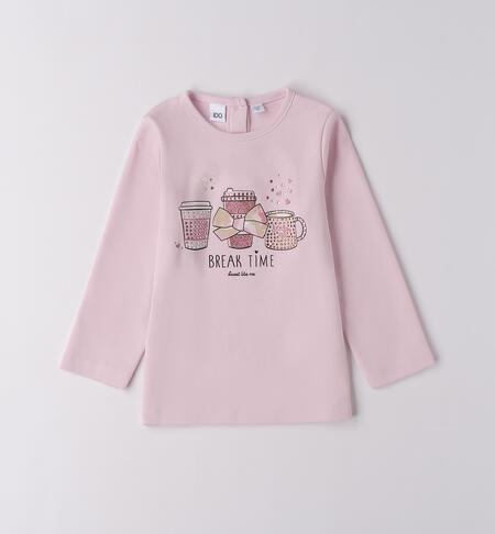 Maglietta bambina con stampa LT.ROSE-2716