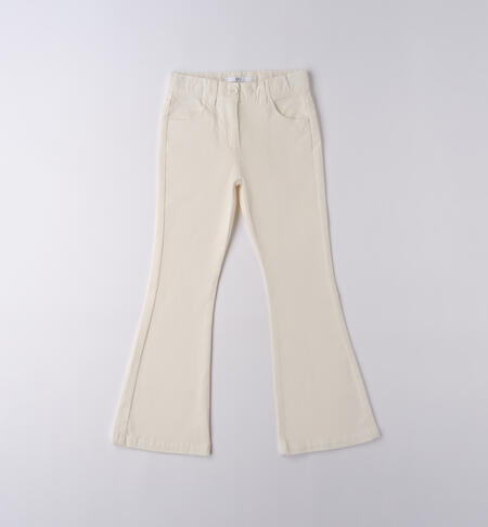 Pantaloni iDO ragazza PANNA