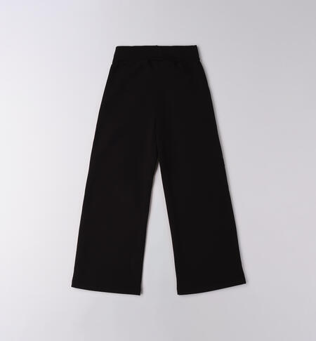 Pantaloni ragazza sportivi NERO-0658