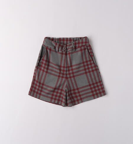 Shorts eleganti ragazza ROSSO