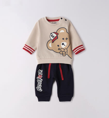 Tuta neonato sportiva ECRU'-0164