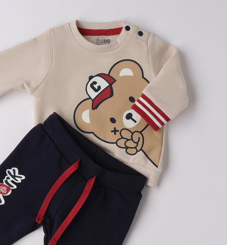 Tuta neonato sportiva ECRU'-0164