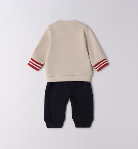 Tuta neonato sportiva ECRU'-0164