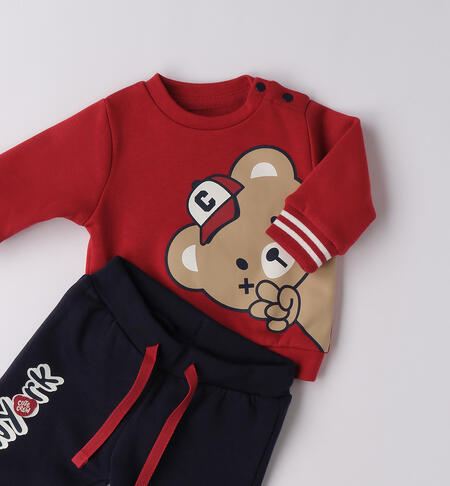 Tuta neonato sportiva ROSSO-2259