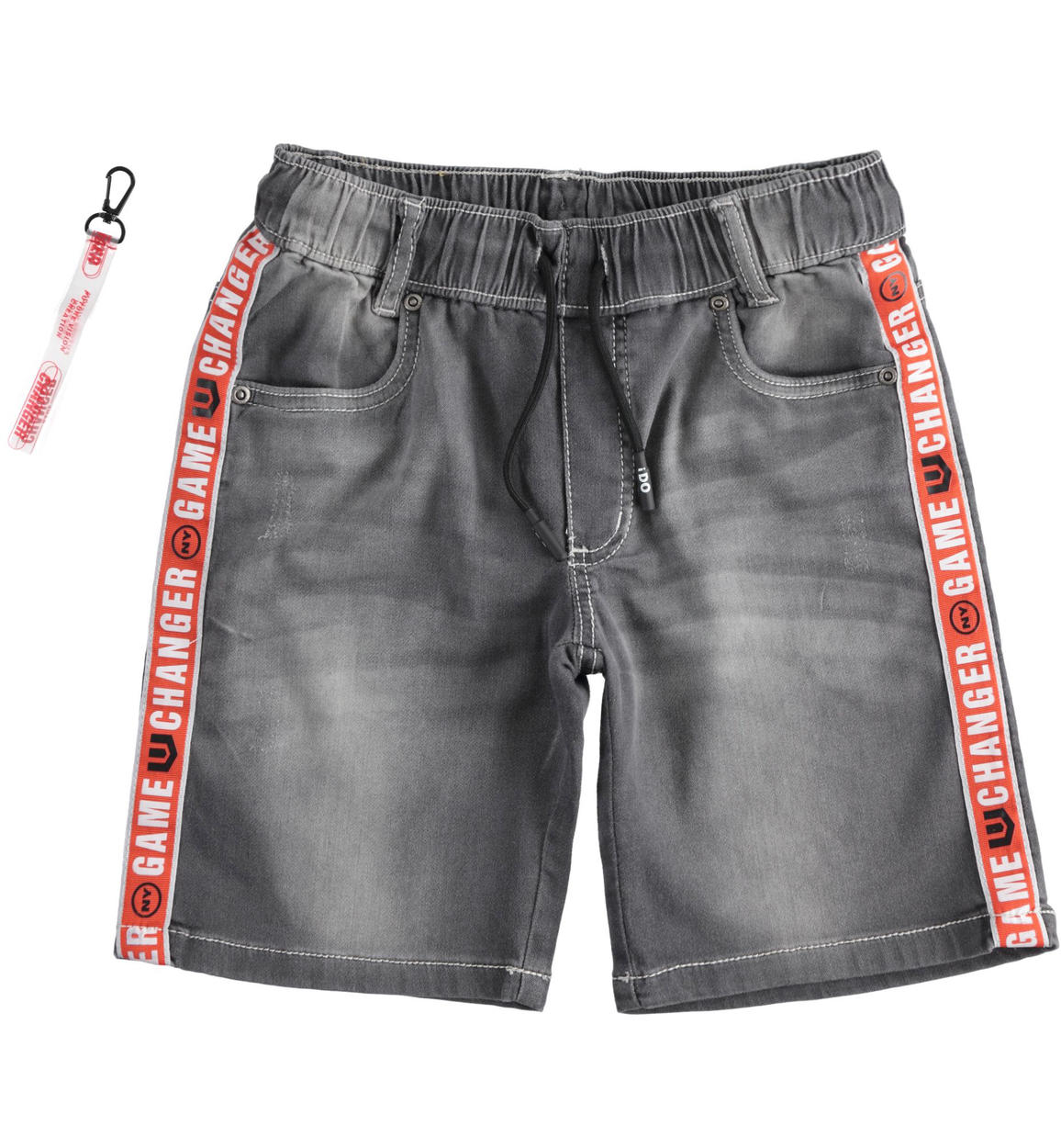 elastic bermuda shorts