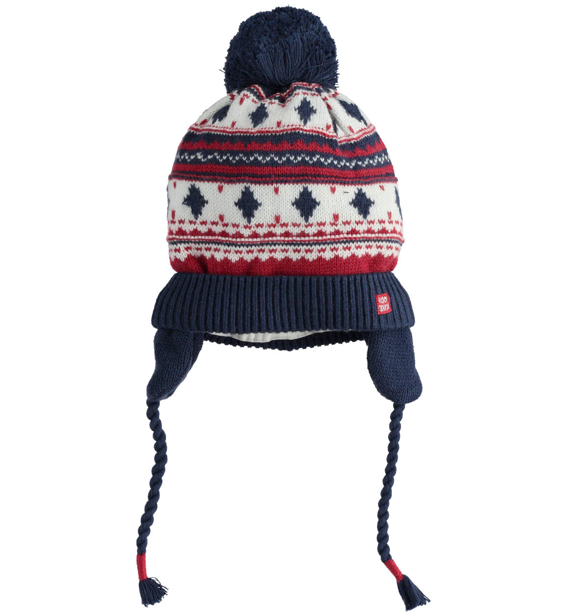 cotton baby hat with ear flaps