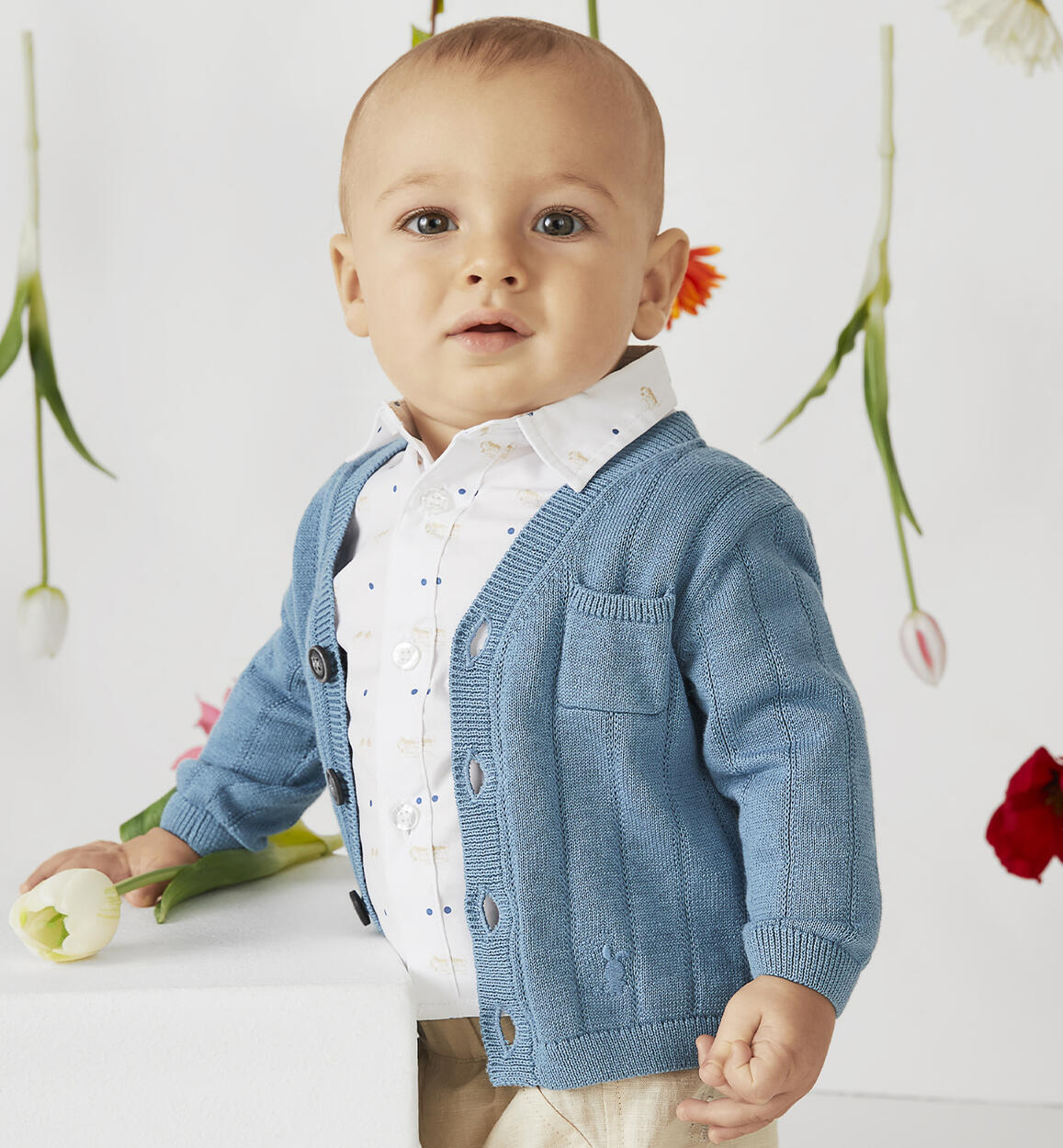 Boys blue cardigan 2025