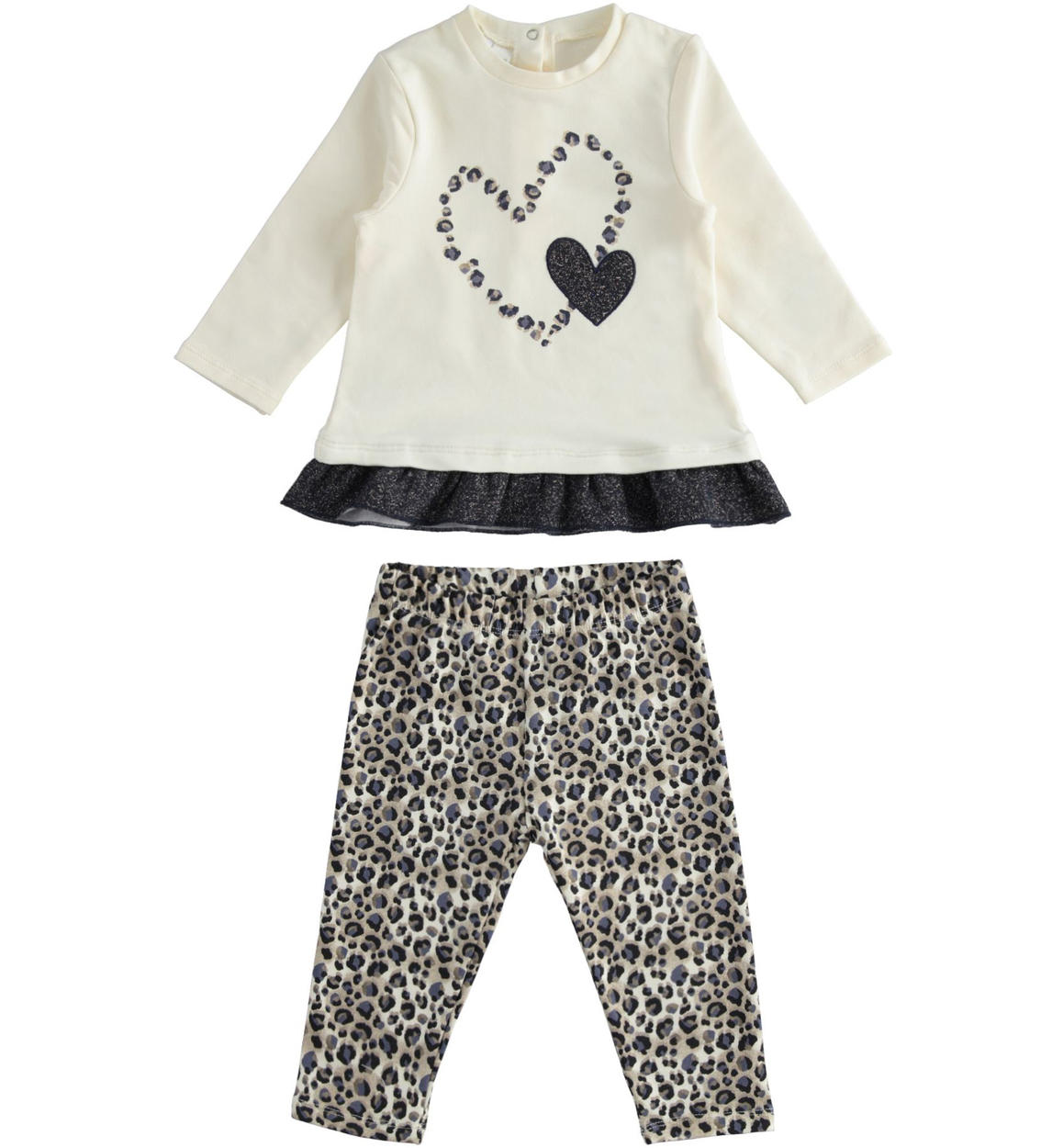 Animal print baby girl set from 1 to 24 months iDO | iDO