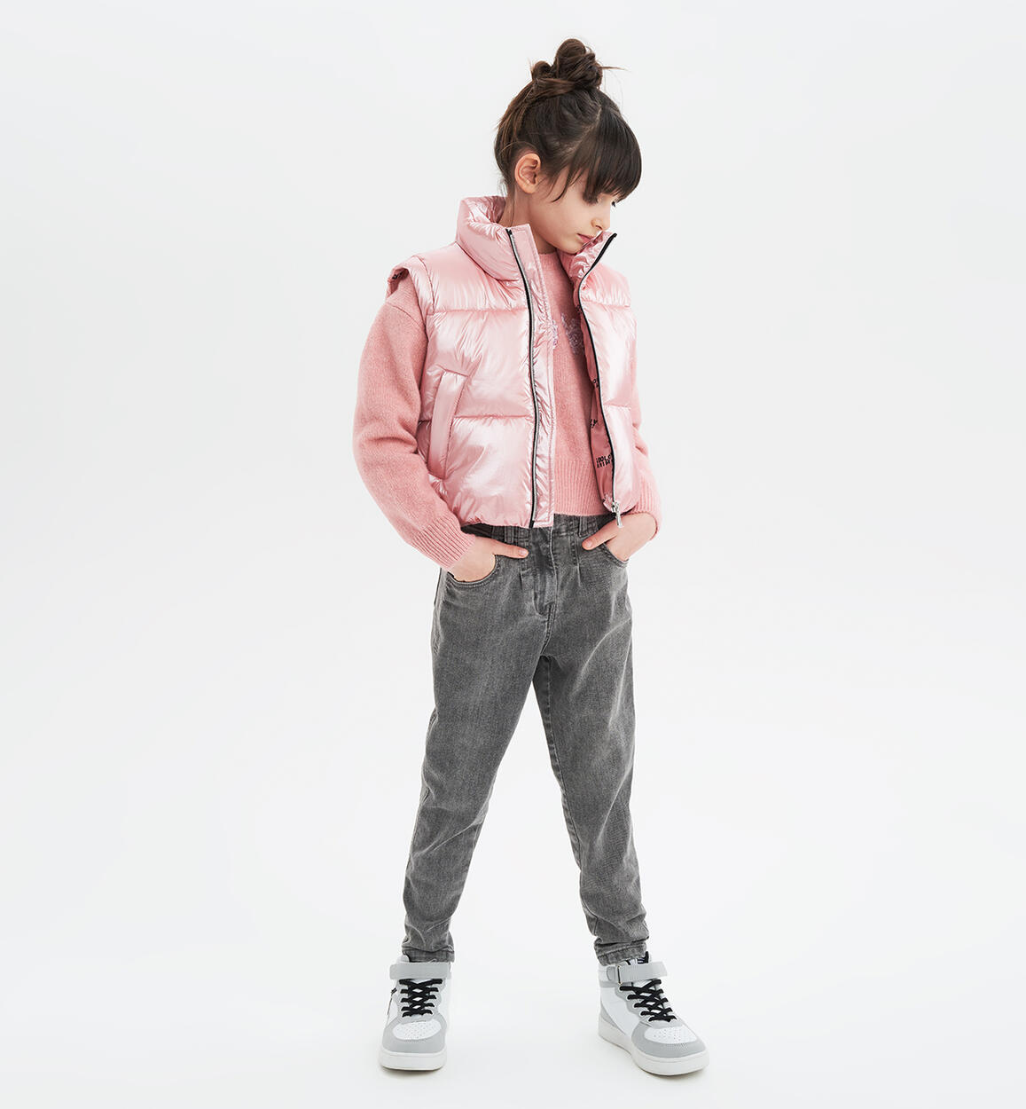 Jeans bambina deals vita alta