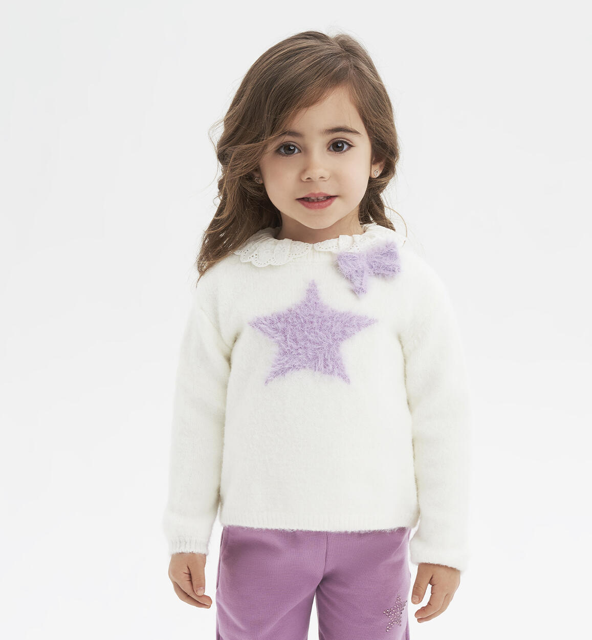 Maglia bambina con stella da 9 mesi a 8 anni iDO