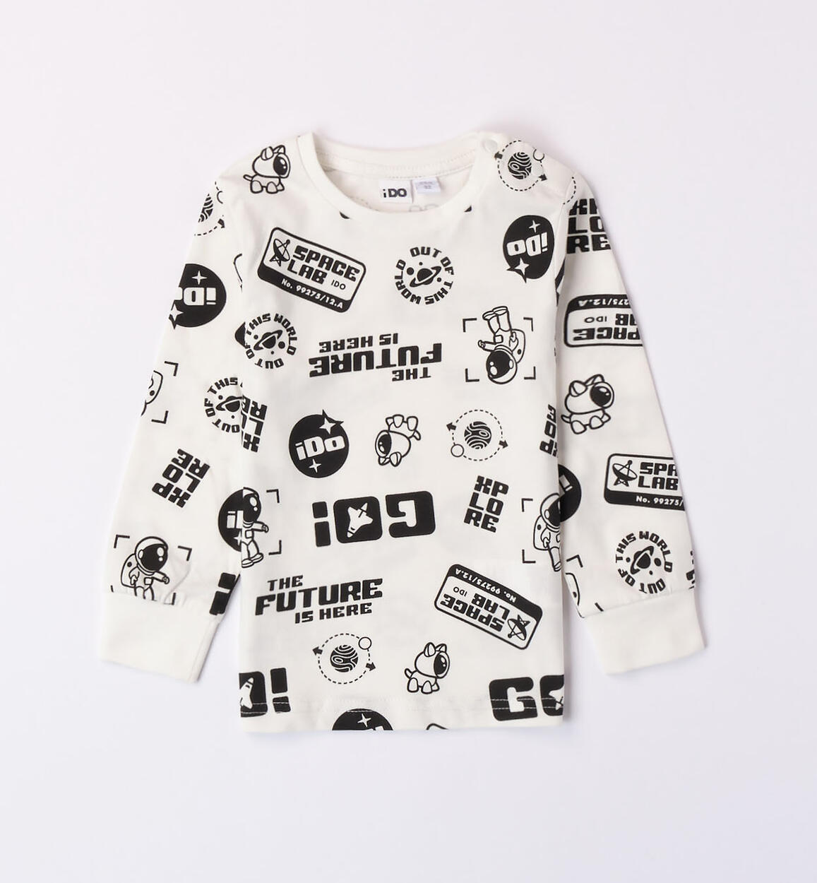 iDO black and white T shirt for boys aged 9 months to 8 years iDO