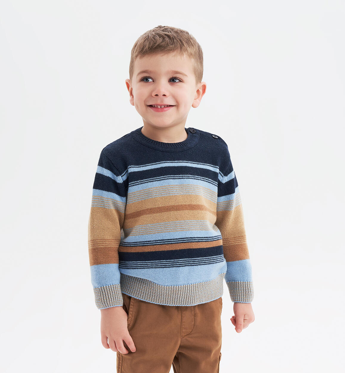 Maglione a righe per bambino da 9 mesi a 8 anni iDO