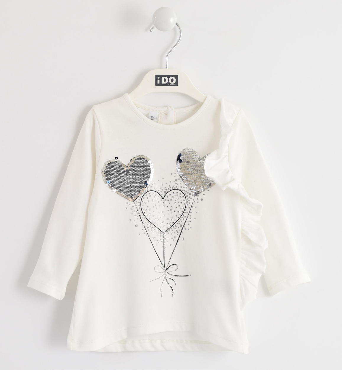 maglietta bimba con paillettes reversibili