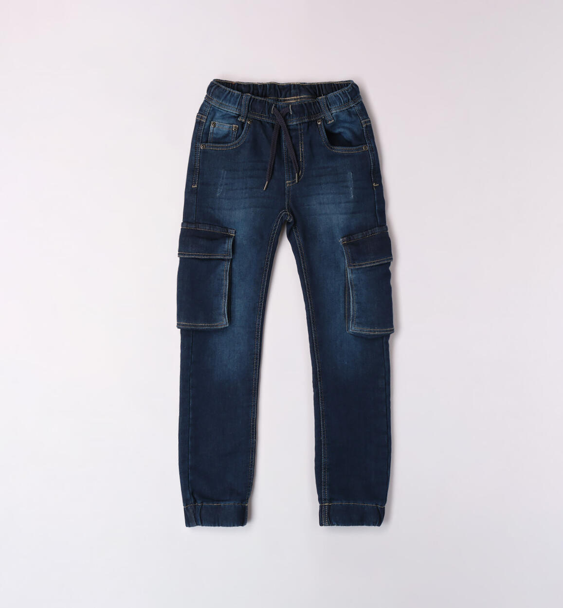 iDO denim cargo trousers for boys from 8 to 16 years