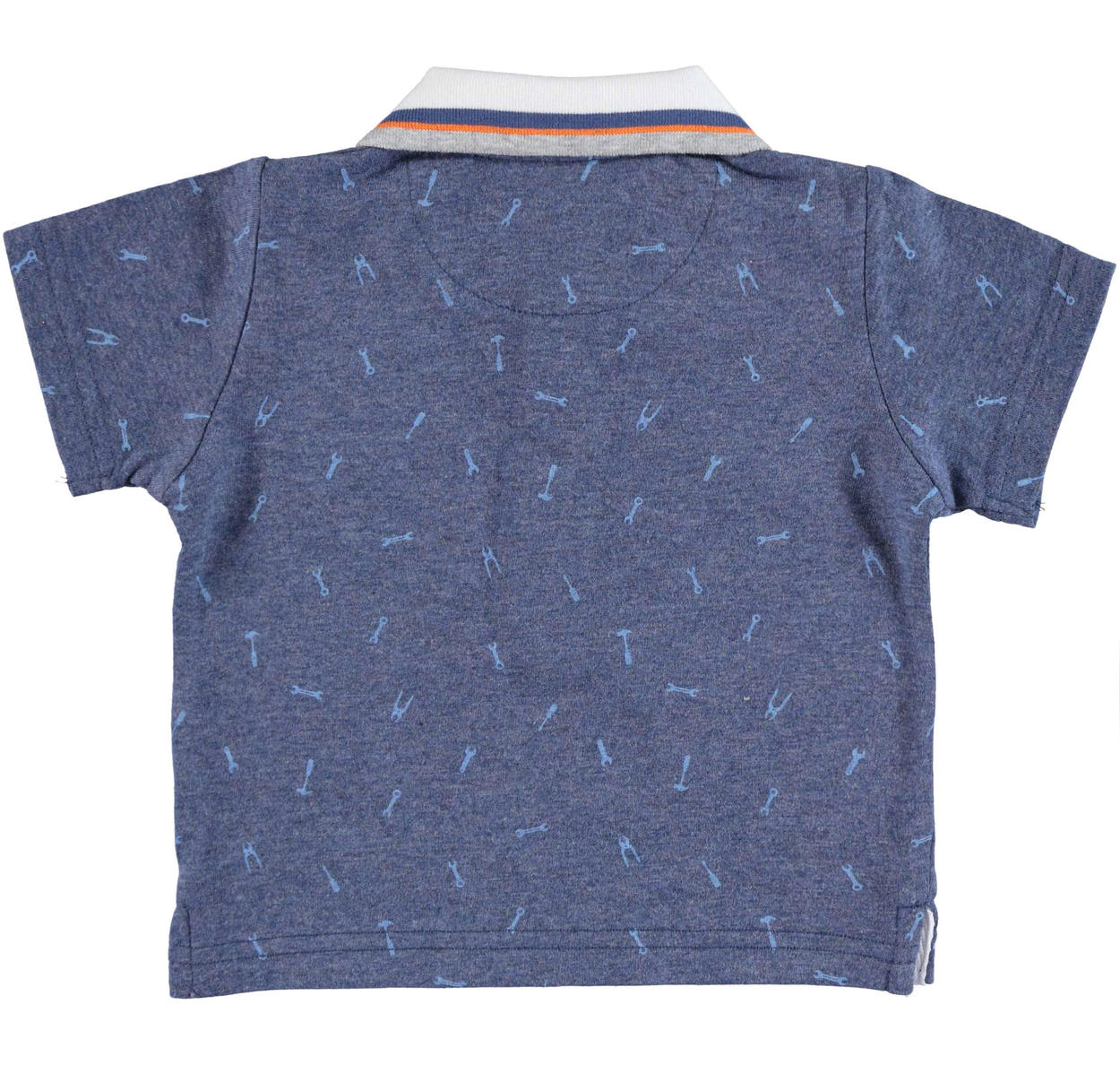 100% cotton iDO polo shirt with tool print for boys from 6 ...