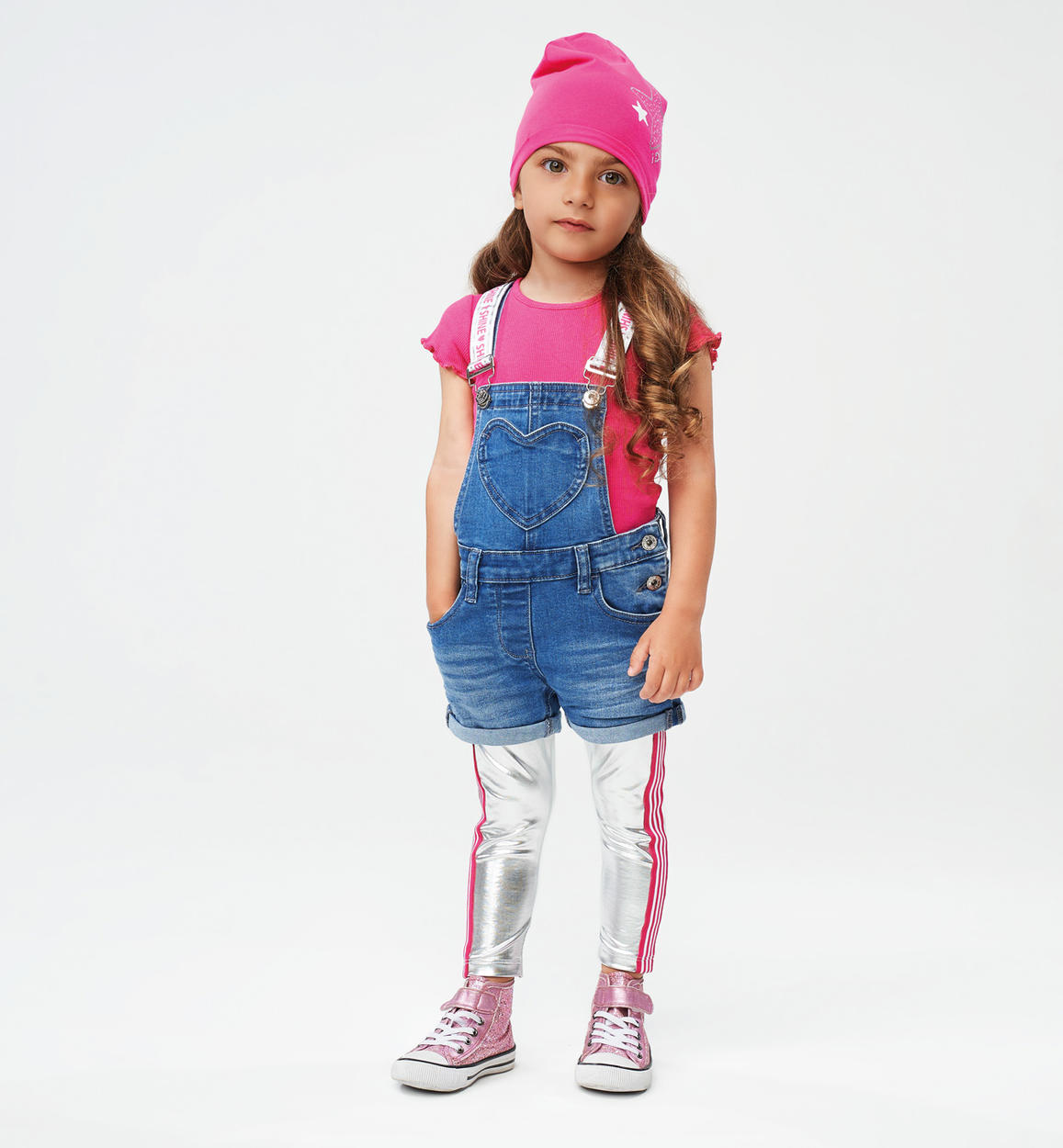 baby girl denim short dungarees