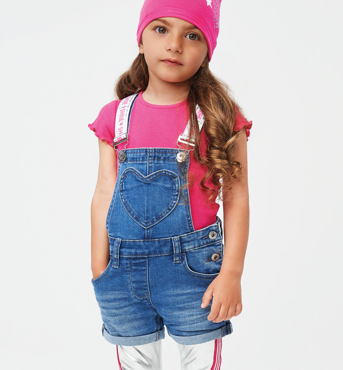 girls jean short overalls