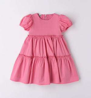 Girl's flounced dress PINK