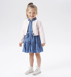 Abito bambina con balza