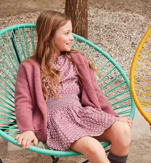 Girls' dress with an all-over print