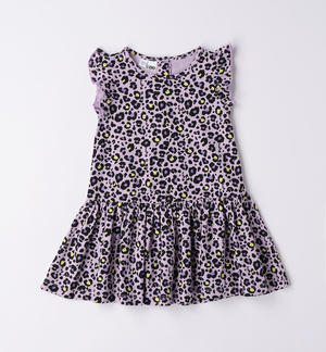 Girl's patterned summer dress VIOLET