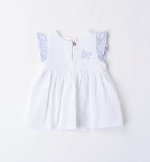 100% cotton baby girl muslin dress