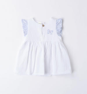 Abito mussola 100% cotone neonata