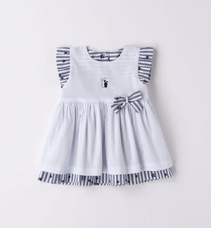 Abito neonata reversibile BLU