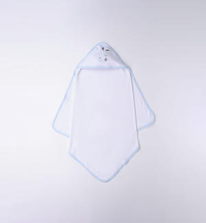 Accappatoio neonato coniglietti 100% cotone AZZURRO