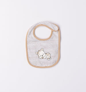 Bavaglino neonato varie fantasie BEIGE