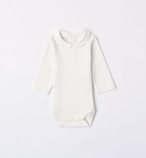 Bodysuit for baby boy with collar