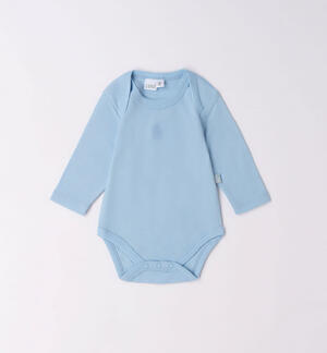Long-sleeved bodysuit for babies LIGHT BLUE