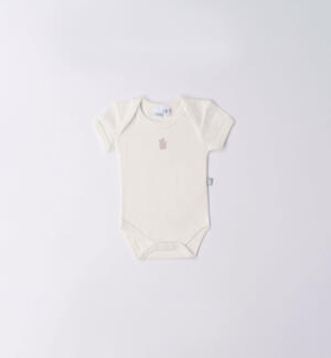 Short-sleeved baby bodysuit