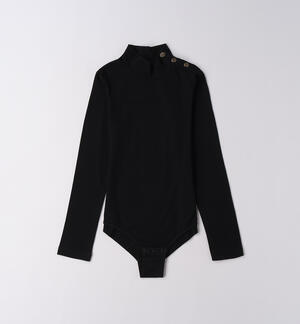 Body per ragazza NERO