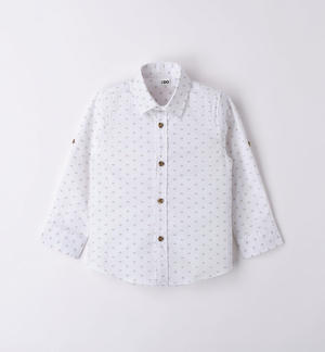 Micro patterned boy's shirt