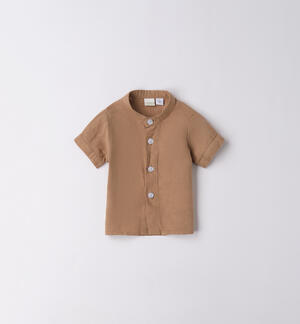 Camicia coreana bimbo MARRONE