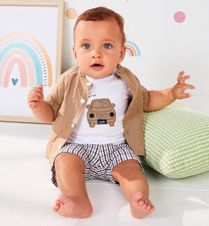 Camicia coreana bimbo MARRONE