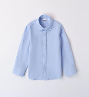 Boys' cotton shirt BLUE