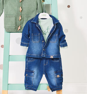 Camicia jeans neonato