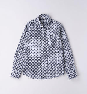 Boy's patterned long sleeve shirt