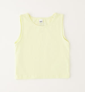 Girls' vest top YELLOW