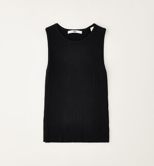 Girls' vest top BLACK