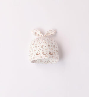 Cappellino neonata con cuori