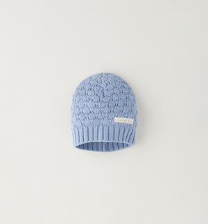 Cappellino neonati in tricot AZZURRO