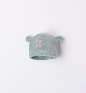 Chenille hat with aeroplane for boys